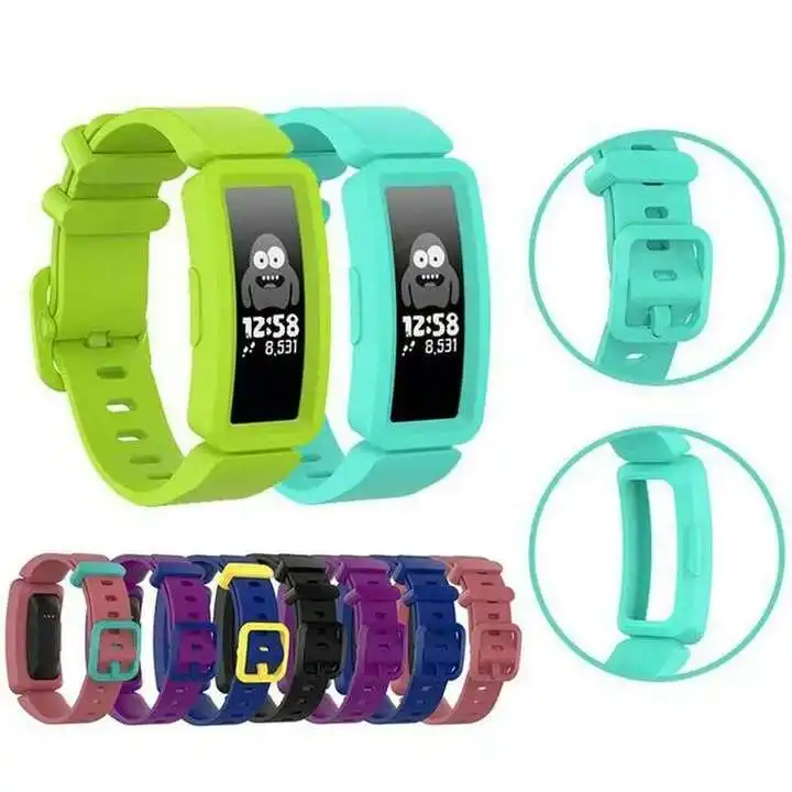 New Wrist Strap Silicone Bracelet For Fitbit Ace 3/inspire 2 Smart Watch Band Bracelet Replacement Kids Wristband Watchbands