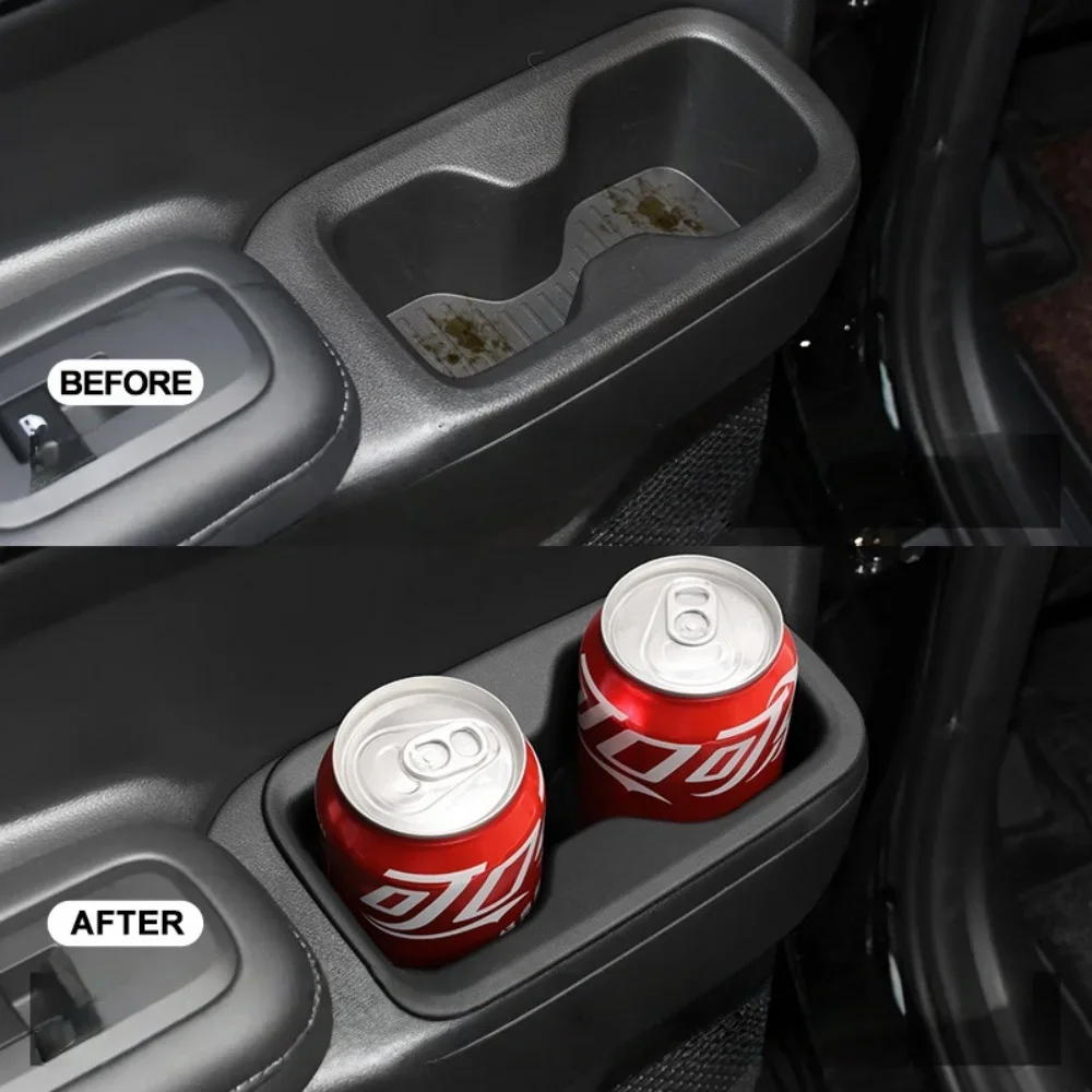 

Rear Row Door Cup Holder Organizer Compatible with 2024 2025 Hyundai Santa Fe 6/7 Seat Accessories Water Cup Holder Organizer
