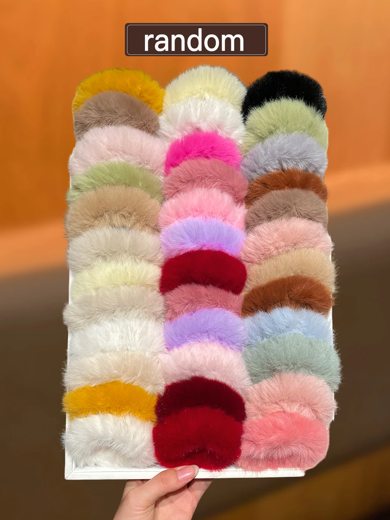 طراز نسائي عشوائي 5/10 قطع، متعدد الاستخدامات لتقليل العمر، ربطة شعر عالية على شكل ذيل حصان، مناسبة للاستخدام اليومي #2