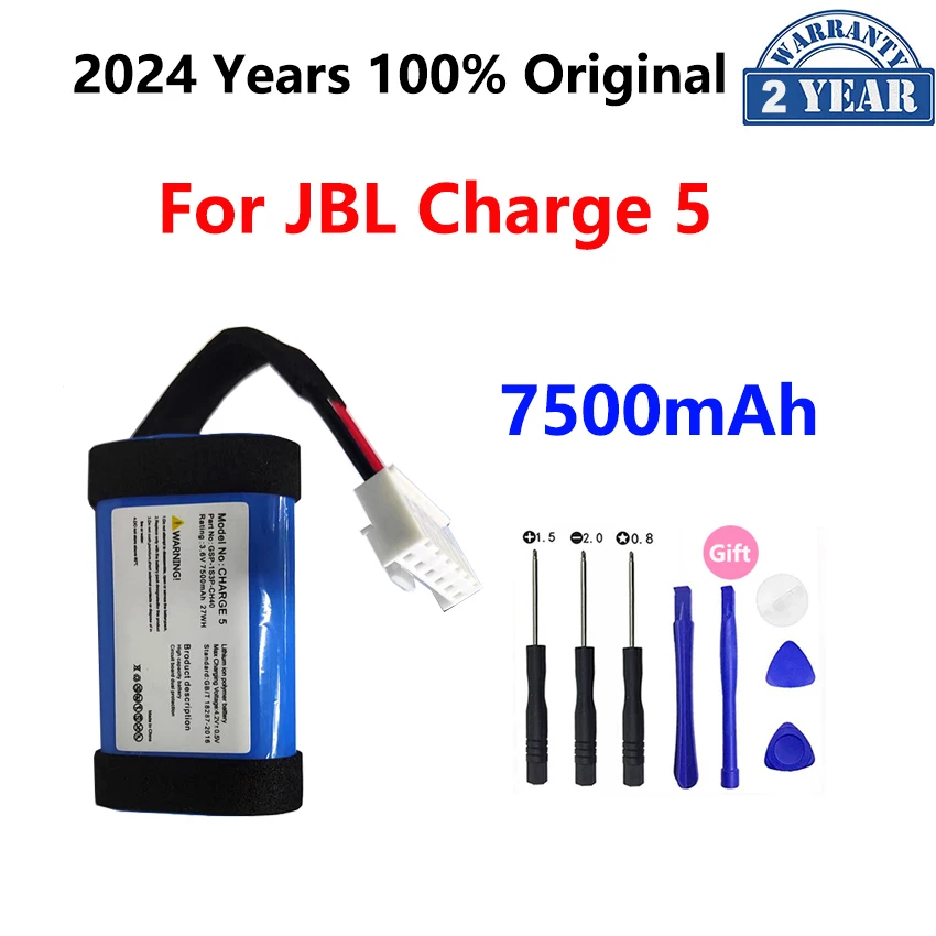 100% Original Replacement Battery For JBL Charge 1 2 2+ 3 4 4Bluam 5 Charge2 Plus Charge3 Charge4 Charge5 Pack Speaker Bateria