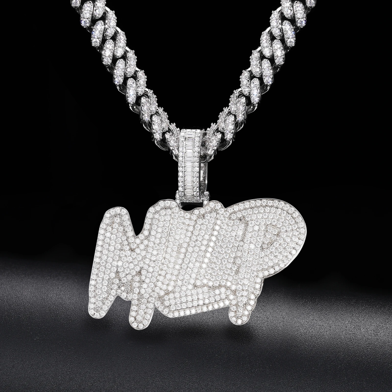 Imagem -03 - Estilos Personalizados Carta Pingente para Homens 925 Moissanite Iced Out Pingente Alta Qualidade Hip Hop Jóias Presentes