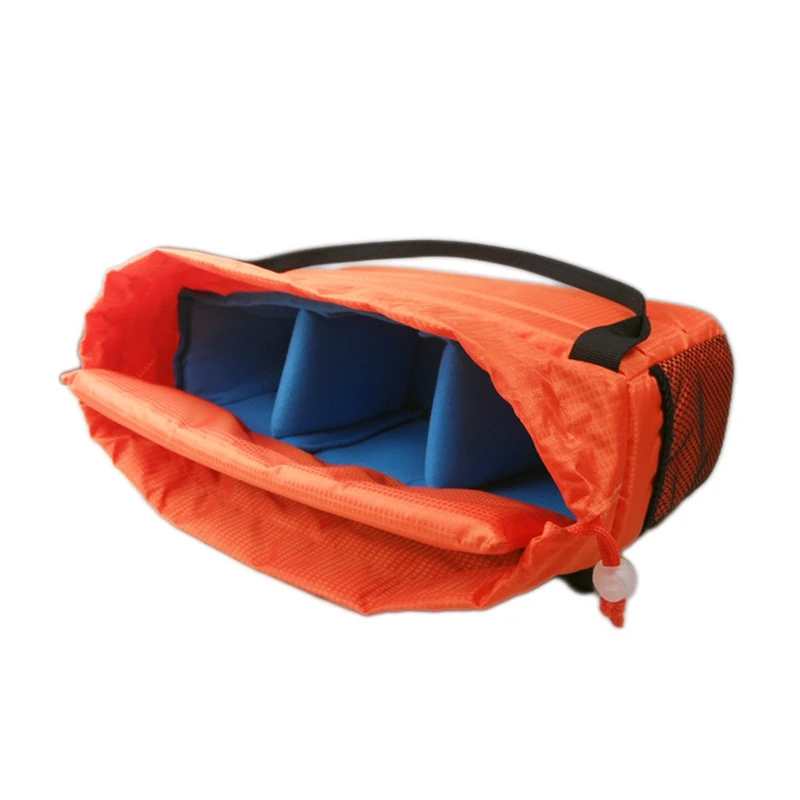 Waterproof Insert Partition Dslr Camera Bag Shockproof Padded Protector Cover Case(Orange)