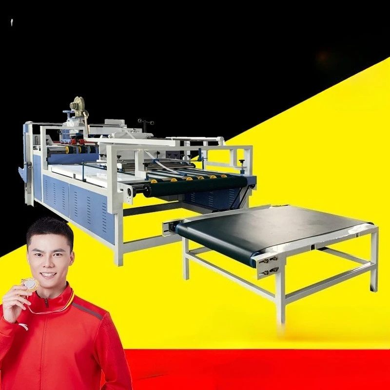 

Glue machine, semi-automatic sticky box sealing machine, corrugated box gluing equipment, carton factory full set of machinery a
