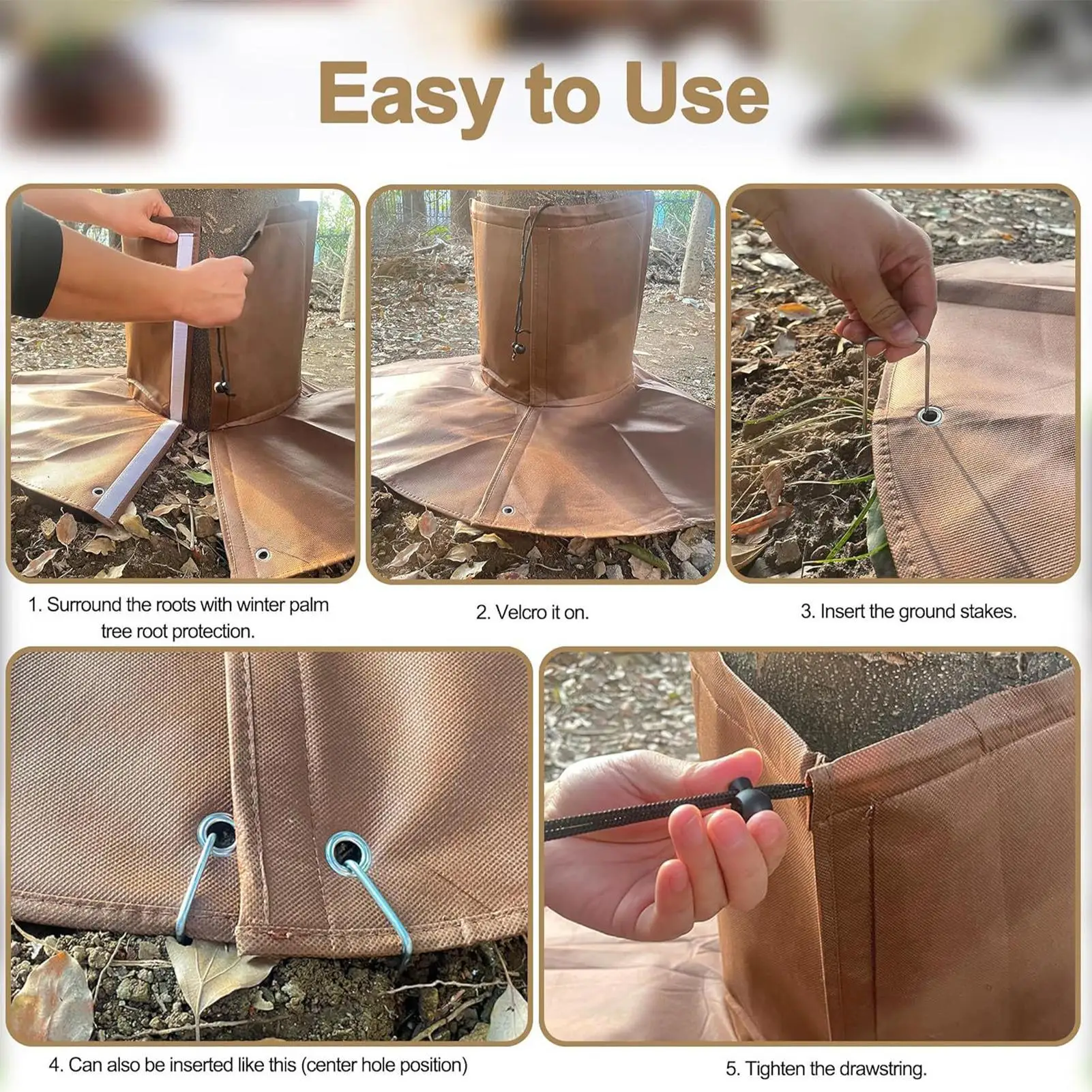 

Защита для корней дерева, 3-слойные изоляционные морозные одеяла, защита для замораживания корней дерева для кустарников, сада, уличного двора