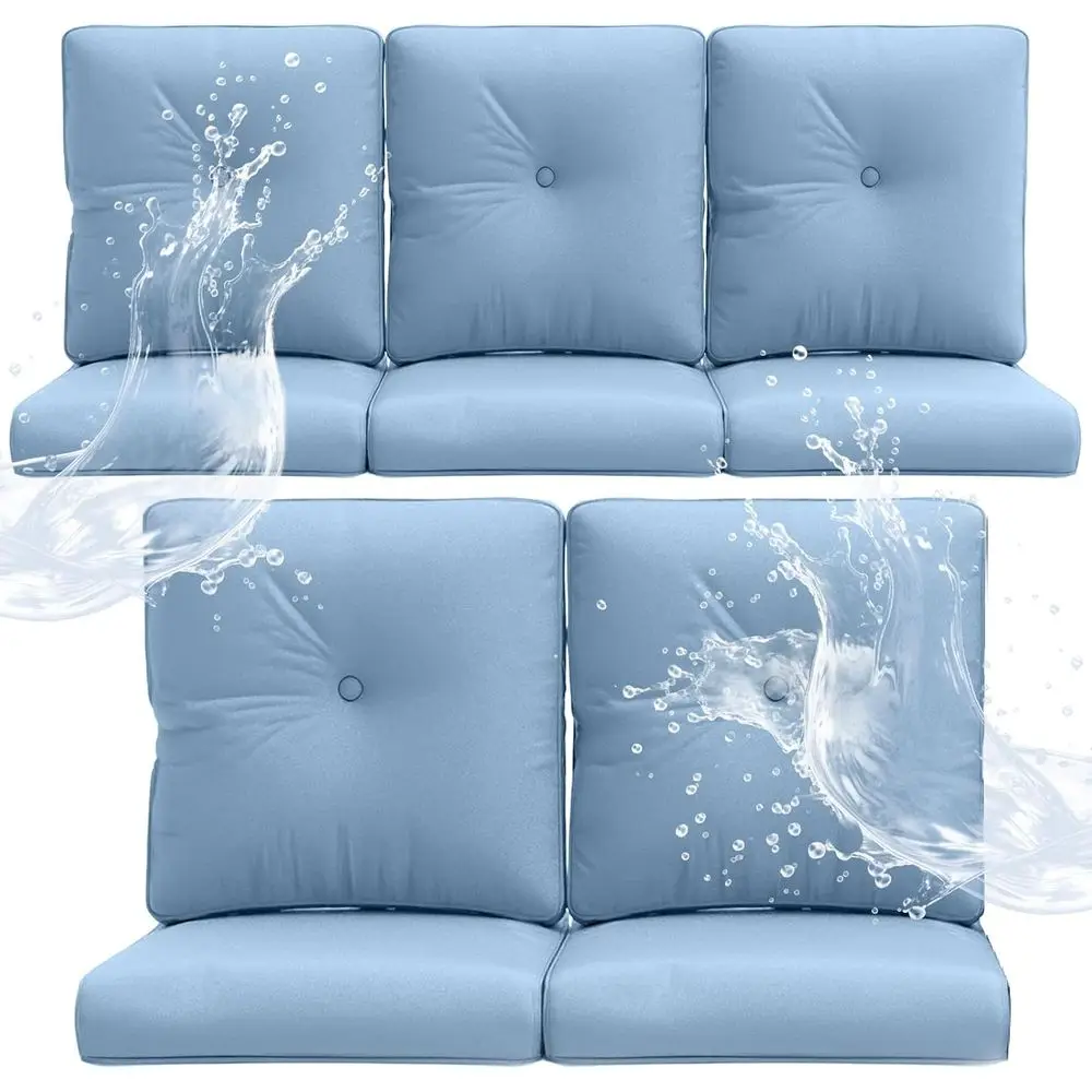 

Outdoor Chair Cushions 5 Sets - 22*24" Patio urniture Cushion with Removable Cover, 28D High Density Sponge illing Outdoor Patio
