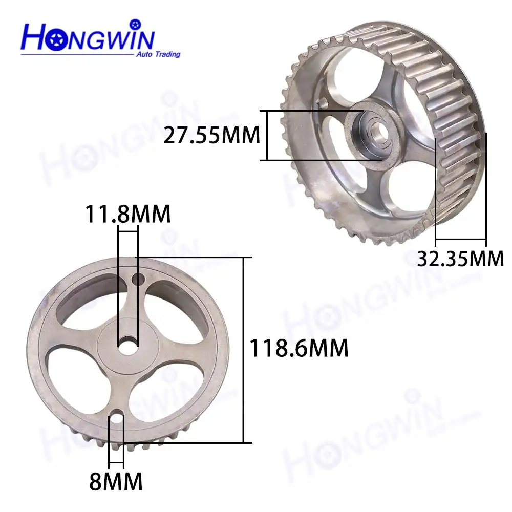 2PCS 7701471374 1302400QAA Engine Camshaft Pulley 7700274413 For RENAULT AVANTIME CLIO I II III KANGOO LAGUNA MASTER