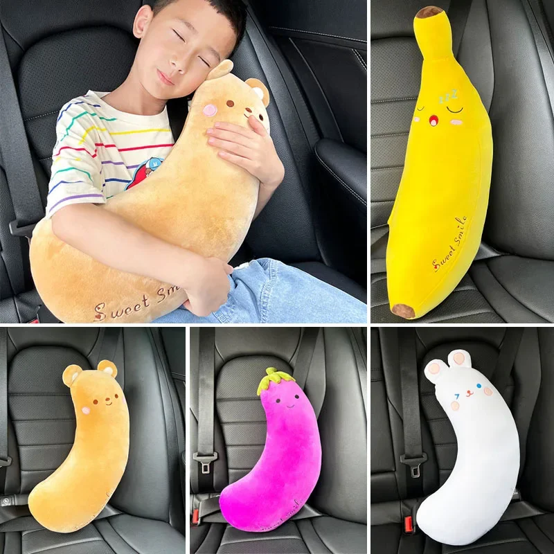 

Cartoon Cute Plush Car Seat Belts Covers Shoulder Padding Universal Children Kids Safety Belts Protector Pads Auto Accessories