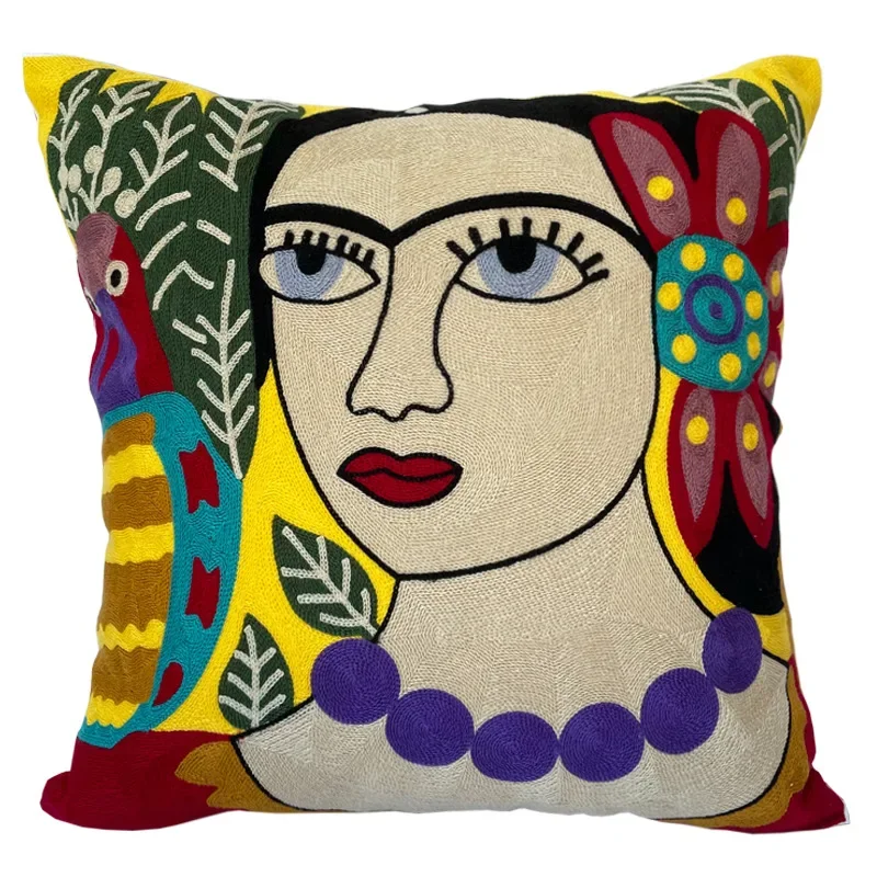 Van Gogh / Picasso Cushion Cover Embroidered Decorative Throw Pillowcases Abstract Creative Decoration For Home Sofa Car Covers