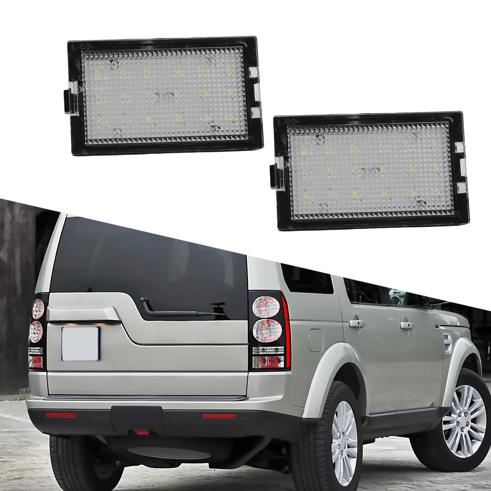 Car Accessory As Shown In The Picture LED License Plate Light Vehicle Lighting Discoverer 3 4 Light LED Technology