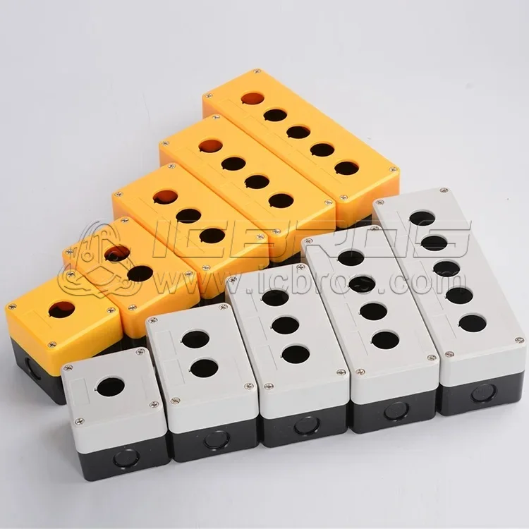 تحكم زر مقاوم للماء ، التبديل الصناعي ، ضوء الحاضنة ، صندوق إيقاف الطوارئ البلاستيكية ، ثقب 12345 ، 22 مللي متر #4