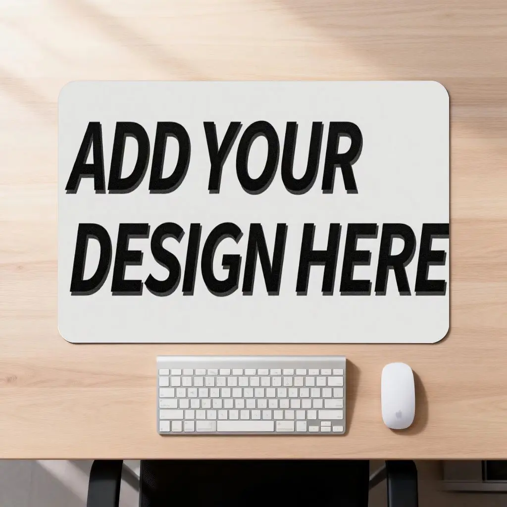 Custom mouse pad. Hard-wearing fabric, sealed edges. Custom art makes your desk special