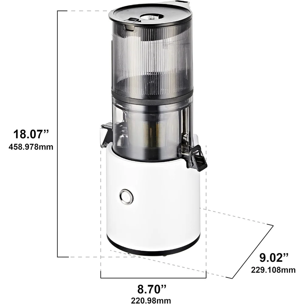 Juicer Machines Cold Press with Extra Large Hopper for No-Prep, 68-Ounce Capacity, 150-Watts Juicer