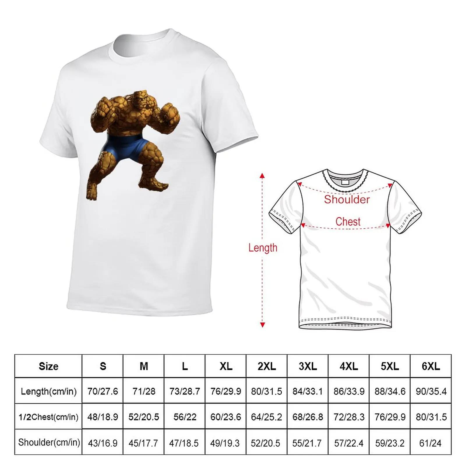 New Ben Grimm T-Shirt custom t shirt anime clothes cute clothes t shirt for men