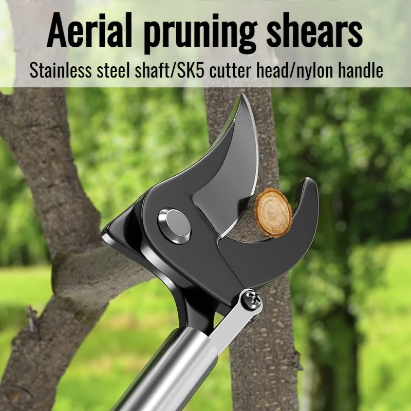 Multifunctional Stainless Steel High Branch Pruning Shears Durable Rustproof Wearresistant Cutter For Garden Orchard Tree