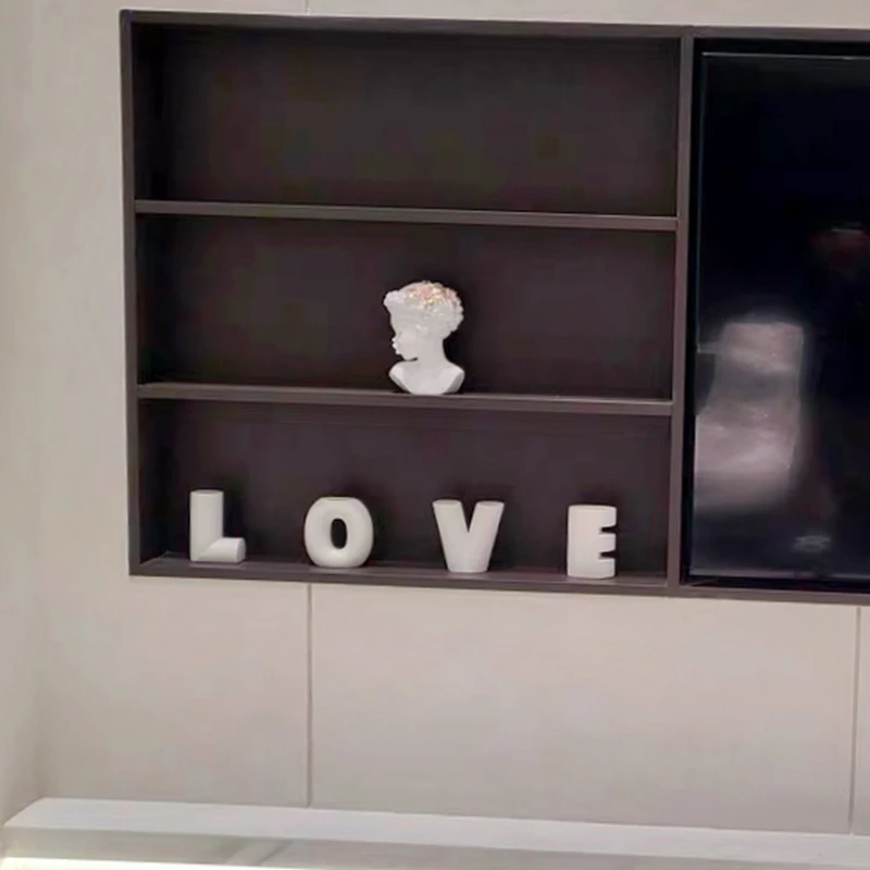 Creative design sense LOVE letter vase ornament cream wind living room TV cabinet wine cabinet bookshelf home decoration