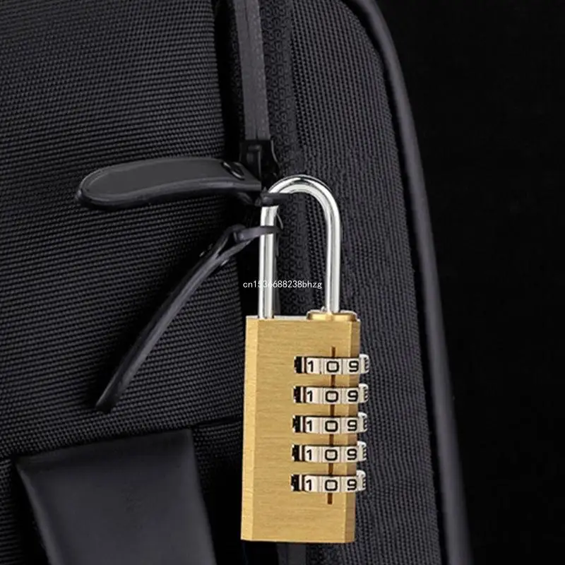 Sturdy Solid Brass Combination Padlock with Dials Code Hardened Steel Shackles for Cut Resistance Safeguarding Dropship