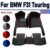 Custom Automotive Car Floor Mats For BMW F31 Touring 2013 2014 2015 2016 Auto Luxury Leather Men Women Car Mats Full Coverage