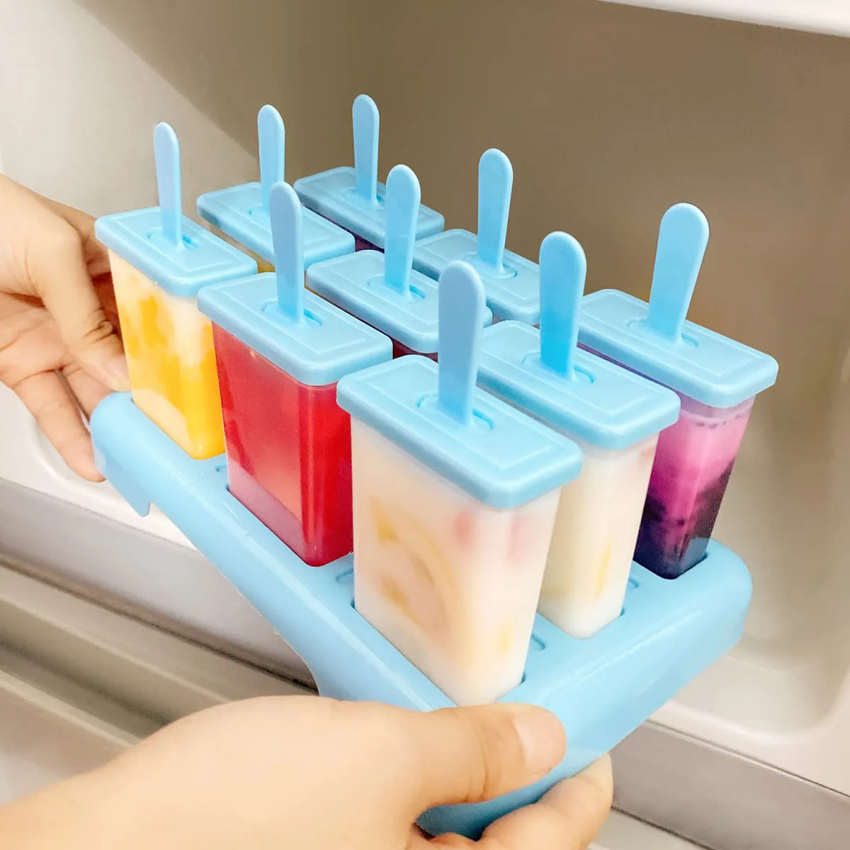 Ice Cream Popsicle Mold Diy Ice Cream Machine Homemade Ice Box With Cleaning Brush Ice-lolly Mold Kitchen Gadgets Toois