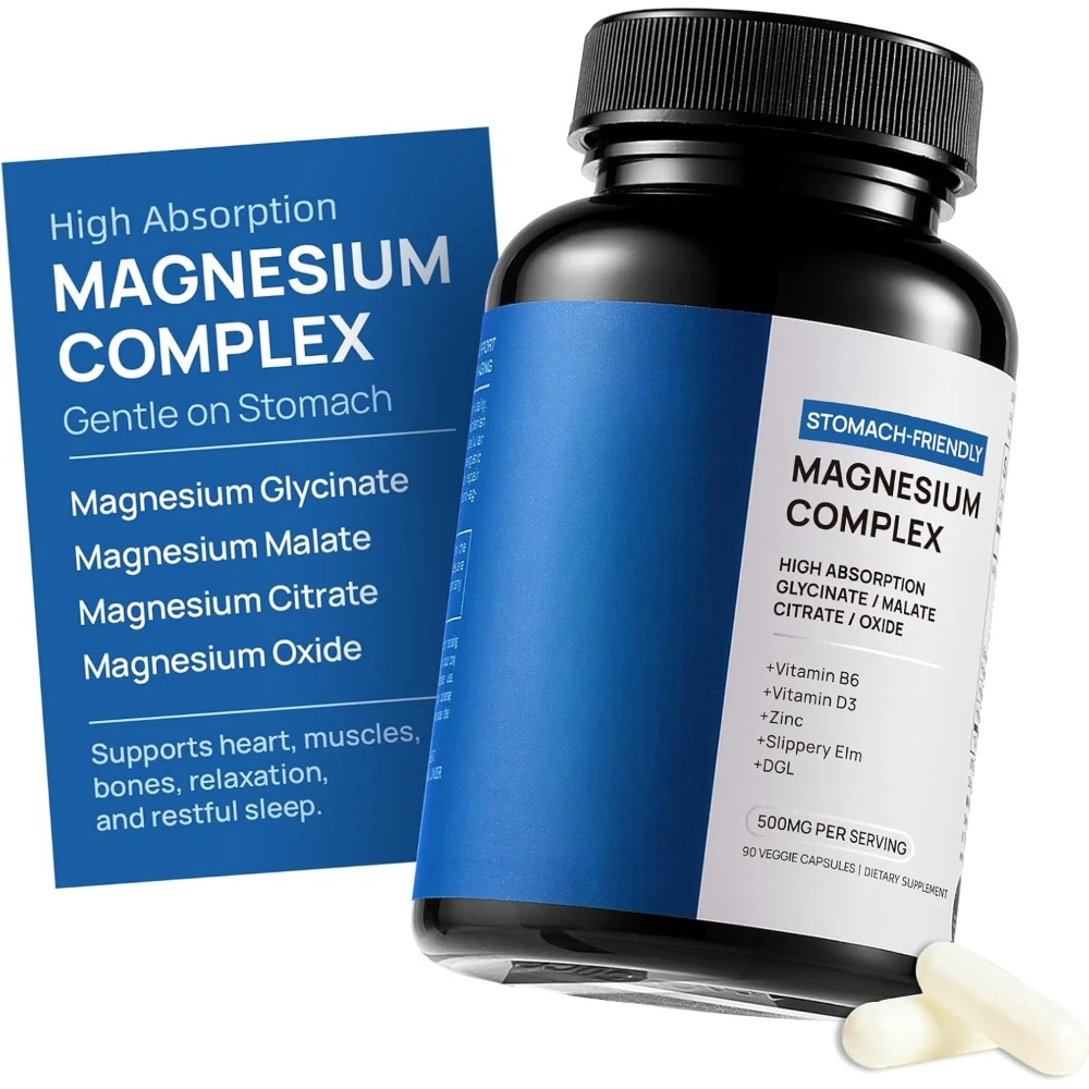 18 in 1 Magnesium Complex for Women and Men | Liposomal Magnesium Supplement with Glycinate, Citrate, Malate, Taurate, D3 & K2 |