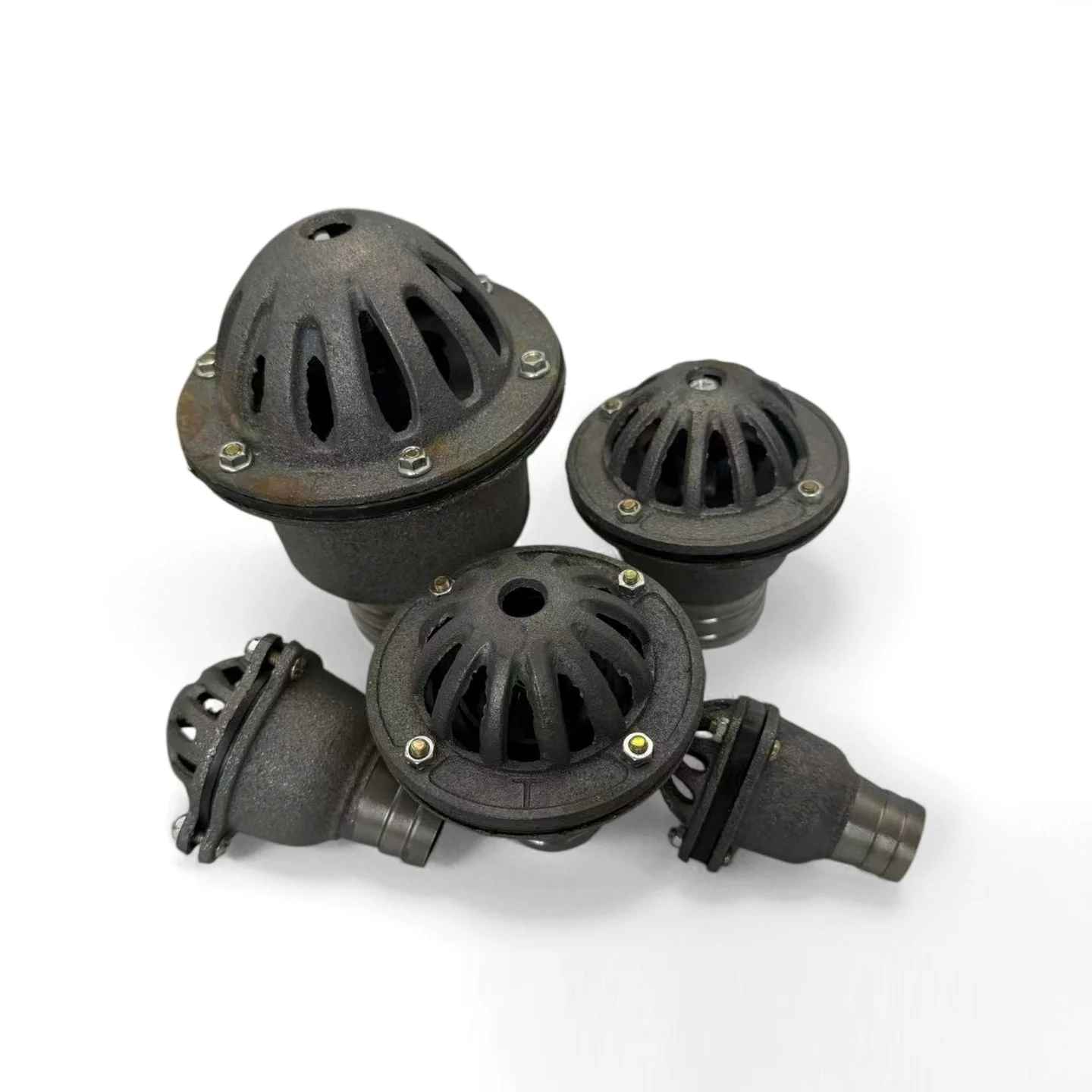 1Pcs Self-Priming Pump Foot Valve Shut-Off Valve Filter Head Heavy-Duty Cast Iron for Diesel Engine Motor Water Pump Filter Head