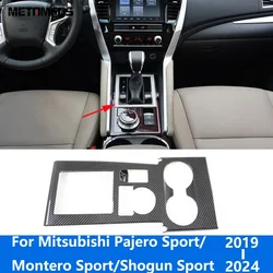 Accessories For Mitsubishi Pajero/Montero/Shogun Sport 2019-2023 2024 Interior Gear Shift Box Cover Trim Frame Water Cup Holder