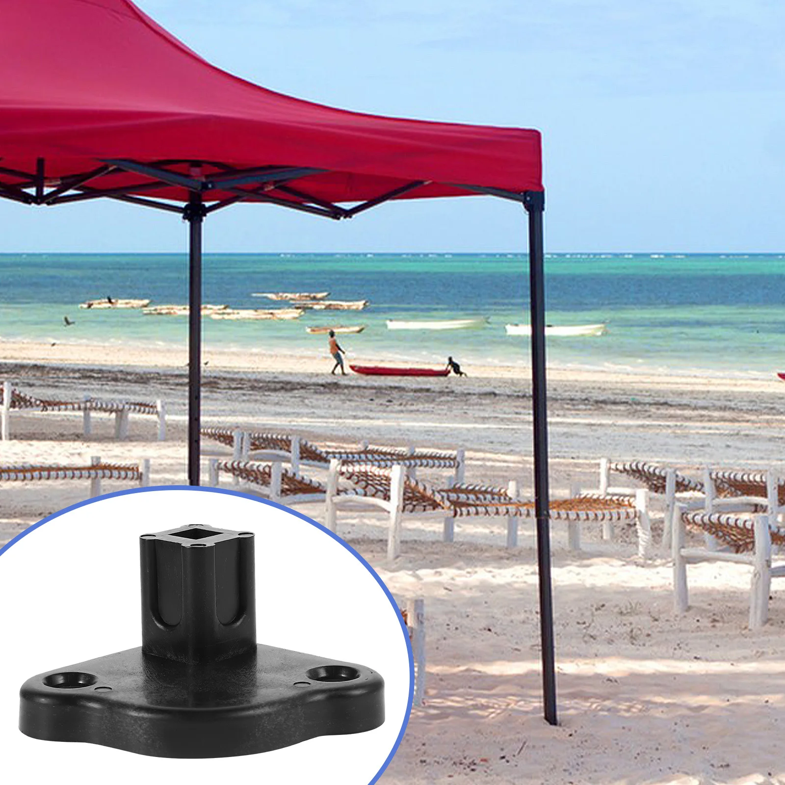 

4pcs Reliable Awning Support Bottom Base Stable Four-Legged Umbrella Tent Accessories Quick Installation Compact Lightweight