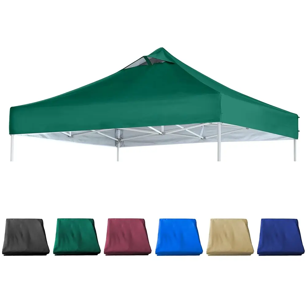 

Forest Green Commercial Replacement Canopy Top For 10X10 Straight Leg Up Canopy Tent With Air Vent