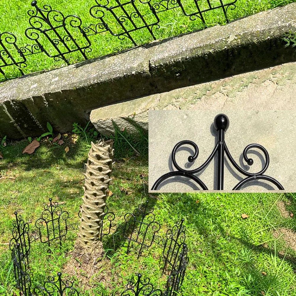Outdoor Garden Fencing Decorative Plastic Edging For Lawn Flower Bed Patio Backyard Landscape European Style Barrier