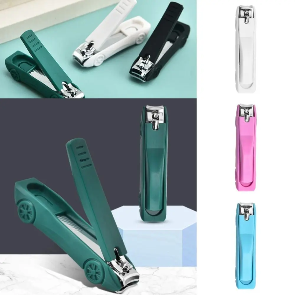 Car Shape Anti-Splash Nail Clipper Anti-splash Carbon Steel Nail Clipper Cleaner Wide Jaw Opening Fingernail Cutter