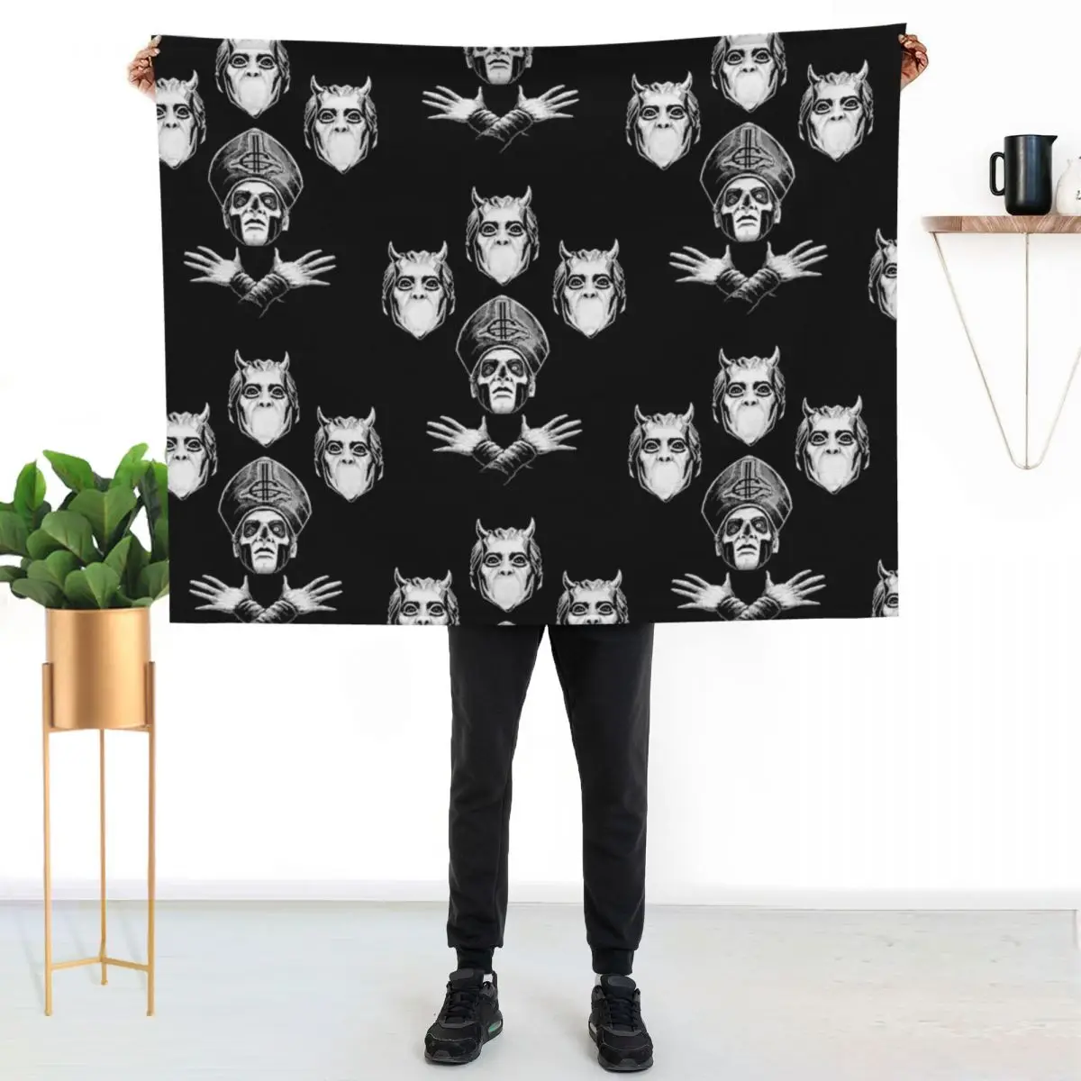 Bohemian Papa Throw Blanket blankets ands Softest Nap Hair sofa bed wednesday Blankets