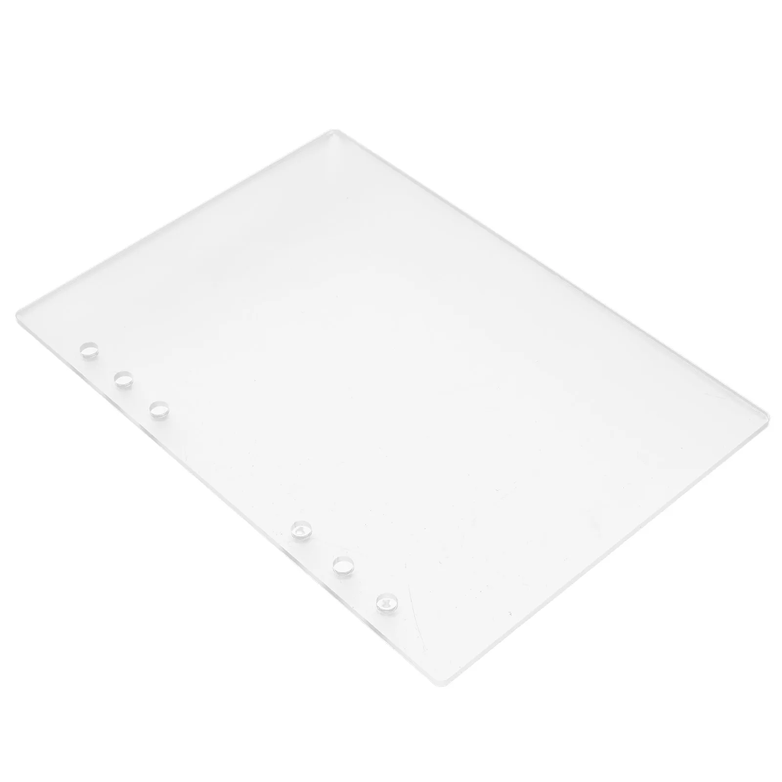 Capa de fichário acrílico fosco a5 reutilizável capa de caderno destacável planejador transparente para diários cadernos diários