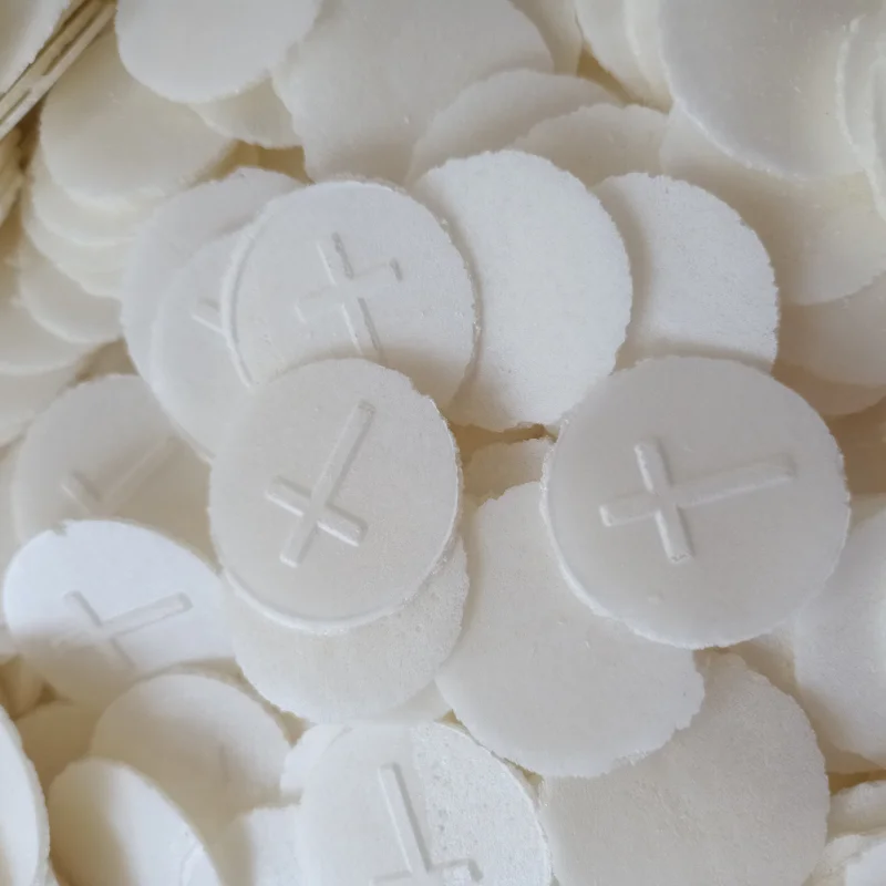 small mini Catholic Christian holy communion wafer bread baking making machine automatic