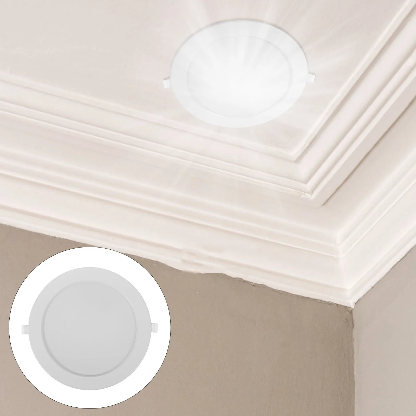 

Ultra Thin Metal Recessed Downlight Durable Heat Dissipation Round Ceiling Light Source for Home Living Room