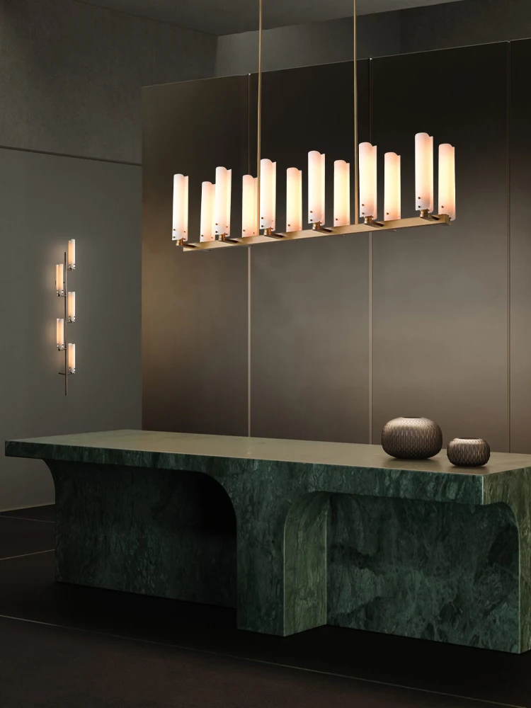 Illuminate Your Kitchen Or Dining Room With Our Rectangular Copper Glass Chandelier Dimming Function Brass Chrome Black Hardware