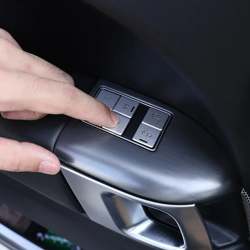 

Aluminum Alloy Car Seat Memory Button patch cover Stickers Car Accessories For RR Vogue L405 2013-17 For Range Rover Sport 14-22