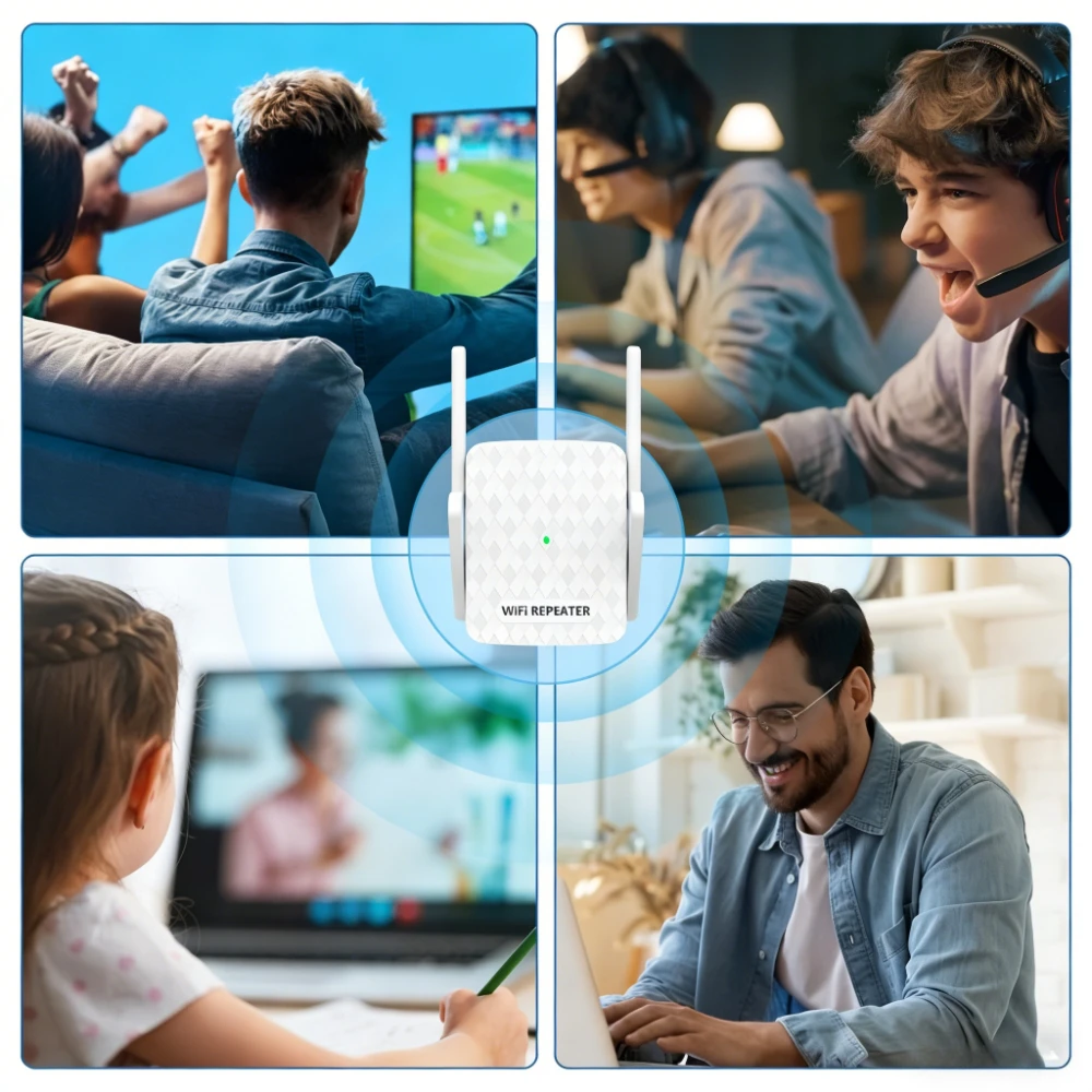 New 1200Mbps 5Ghz WiFi Repeater Dual Band WiFi Extender Amplifier 2.4G&5GHz Wi-Fi Signal Booster Long Range Network Interface - view 4