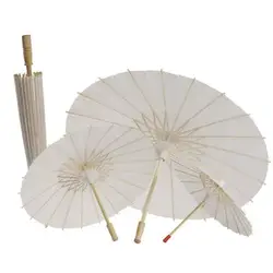 Silk Cloth Women Umbrella Bamboo Paper Umbrella Japanese Flower Blossoms Rain Umbrella Cosplay  Props Vintage Dancing Umbrellas