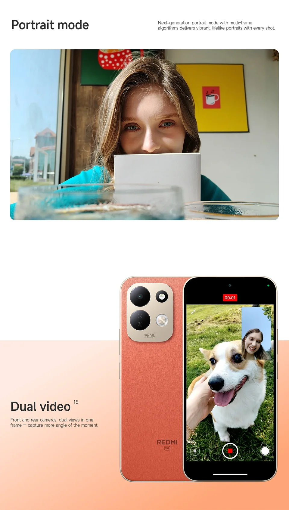 Redmi 17 5G Smartphone Global Version Snapdragon® 4 Gen 5 CPU 50MP Camera 7500mAh 45W Turbo Charging NFC 6.9" Display 120Hz