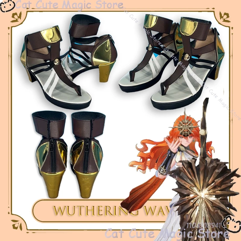 

Wuthering Waves Augusta Cosplay Shoes Lolita Anime Convention Game Character Female Boots Halloween Christmas Navidad Carnaval