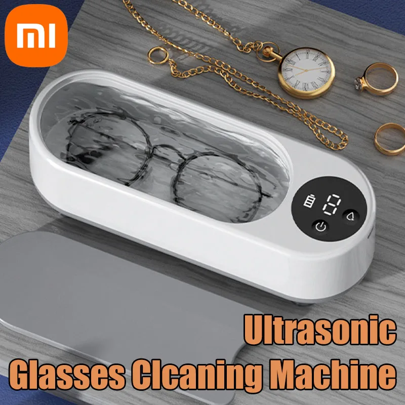 Xiaomi 450ml Clean Ultrasonic Cleaner Portable Household Cleaning Machine Jewelry Cleaner Machine Ring Glasse Makeup Brush