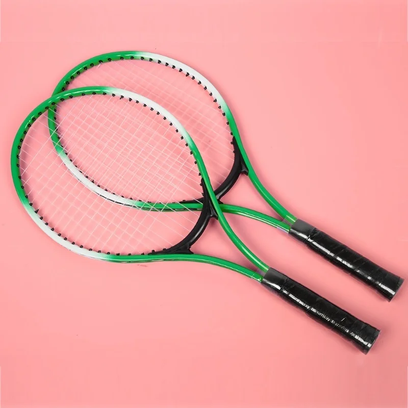 

Iron Alloy Children Tennis Racket Beginner Practice Racquet With Ball And Carry Bag