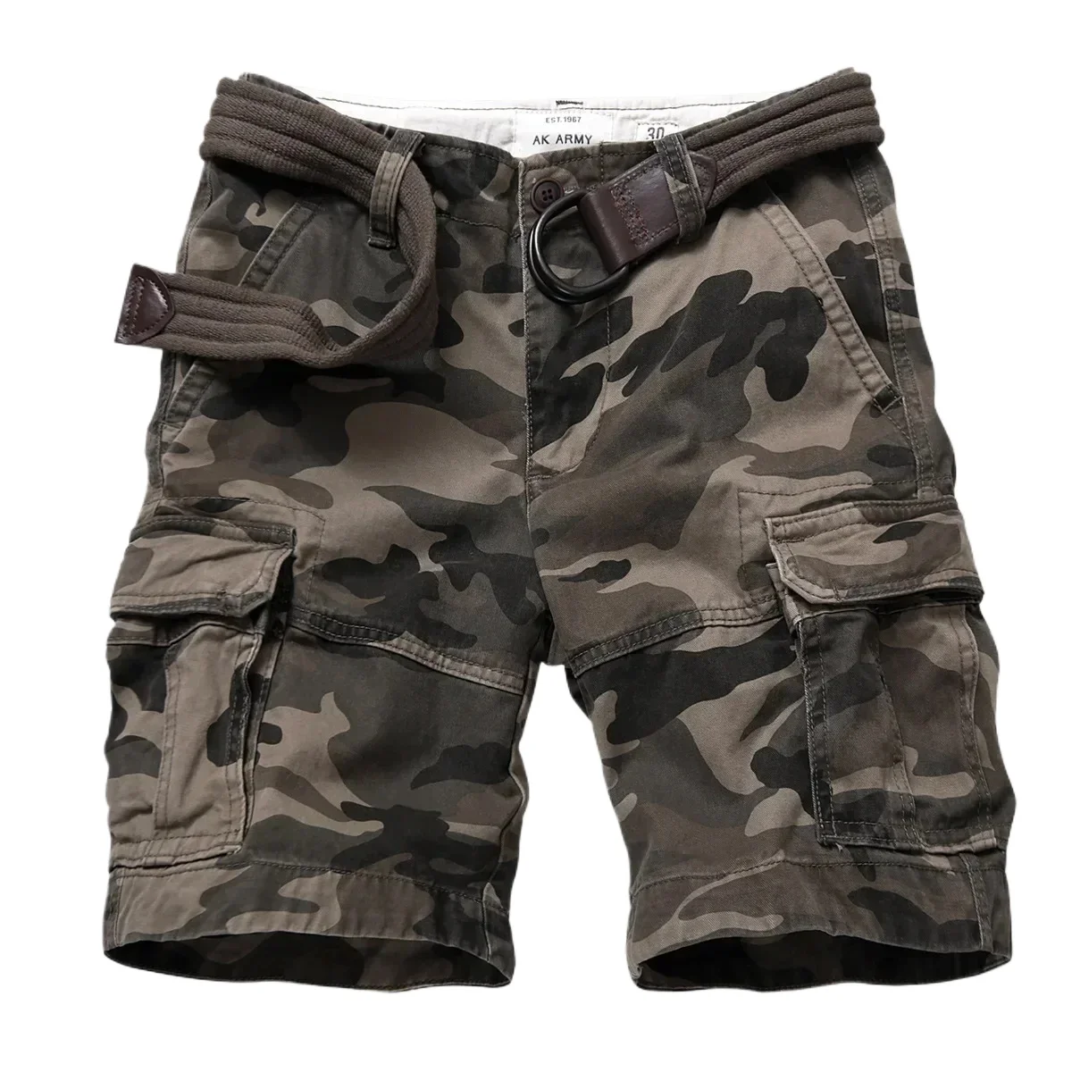 

Training Camo Cargo Shorts Men Summer Beach Shorts Outdoor Sports Multi Pocket Hiking Climbing Tactical Short Trousers Workwear