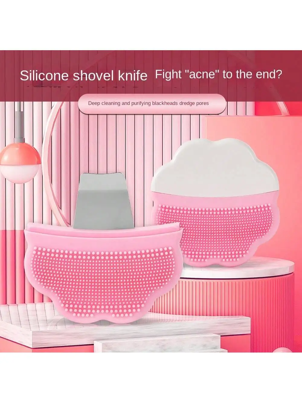 ไม้พายขัดผิวหน้า, ไม้พายทําความสะอาดผิวพร้อม 3 โหมด, ไม้พายรูพรุนสําหรับใบหน้า, ไม้พายทําความสะอาดรูขุมขน Sh