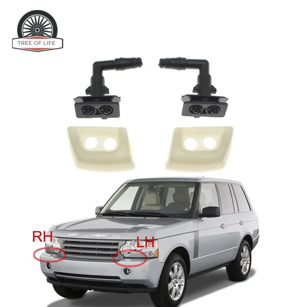 DNJ500160 DNJ500170 For Land Rover Range Rover L322 2006 2007 2008 2009 Front Headlight Washer Cover Headlamp Spray Nozzle Jet