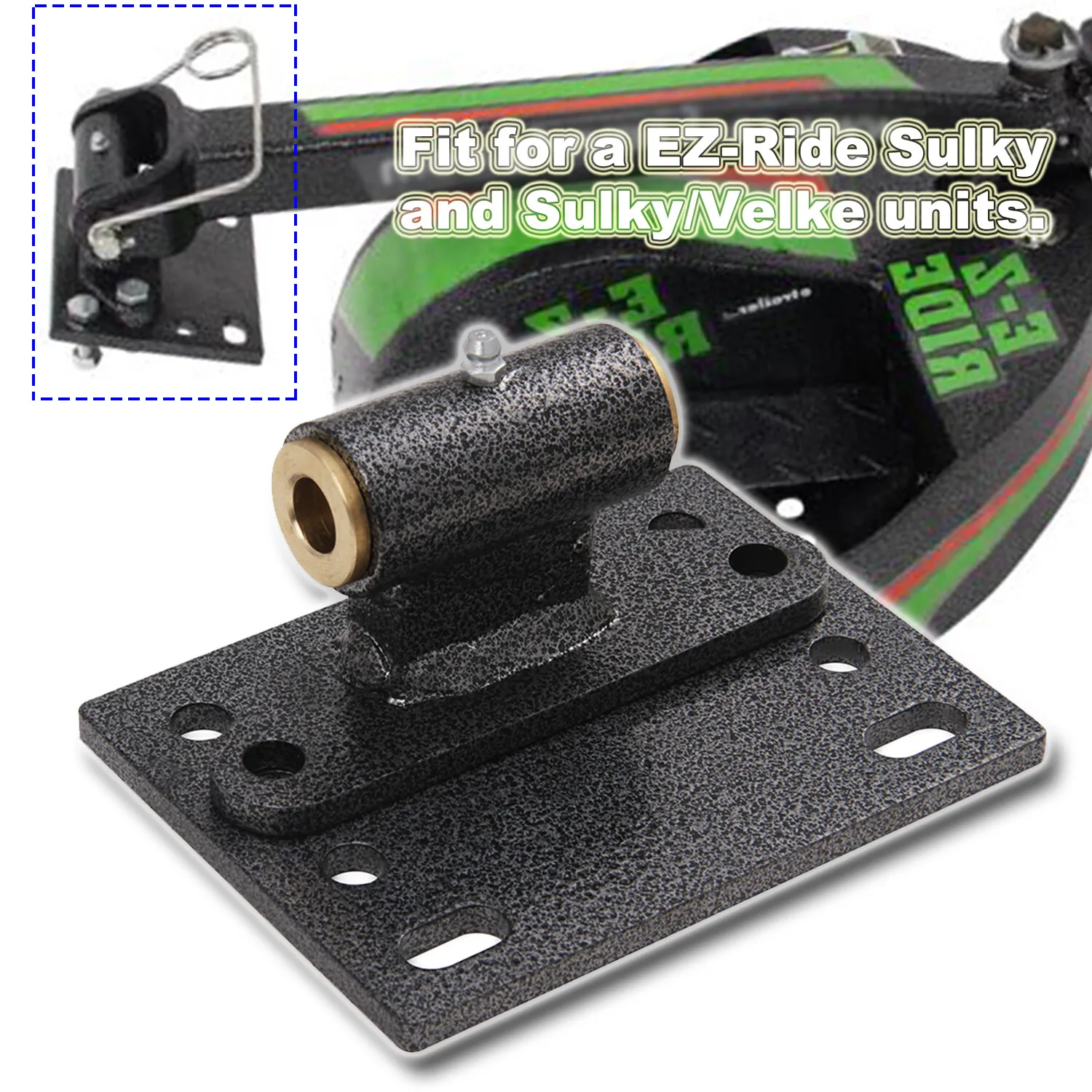 

Mower Hitch & Mounting Plate Fit for EZ-Ride Sulky and Sulky/Velke NEW