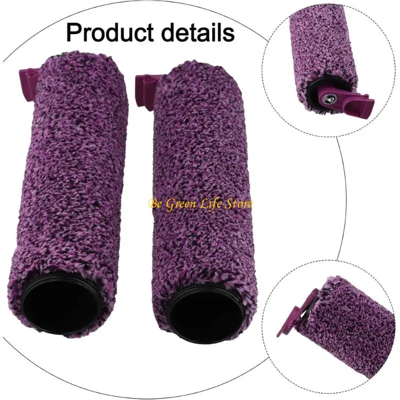 M7DF 2PCS الفراغ البلاستيكي بفرشاة البولر بديل الفرشاة الرئيسية الفرشاة