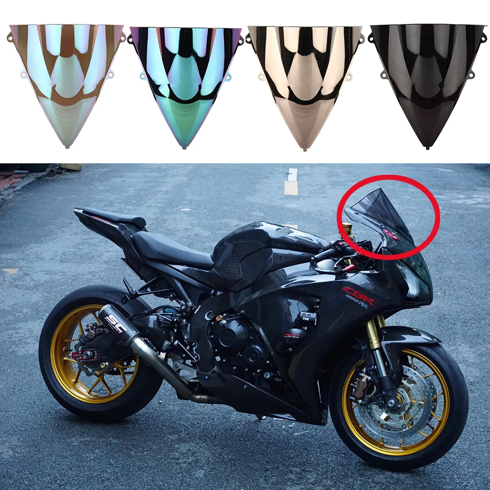 

Front Clear/Dark/Iridium Wind Deflector Windshield Windscreen Double Bubble For Honda CBR1000RR 2012-2016