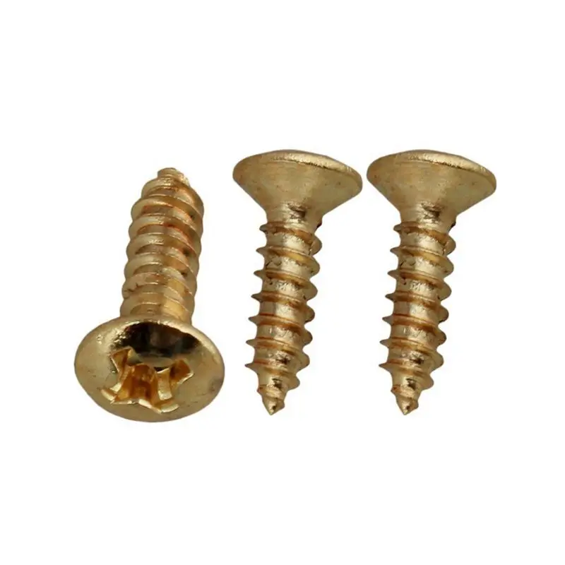 CGDS-300X Guitar Bass Screws Parts For Scratchplates Pickguard, Gold