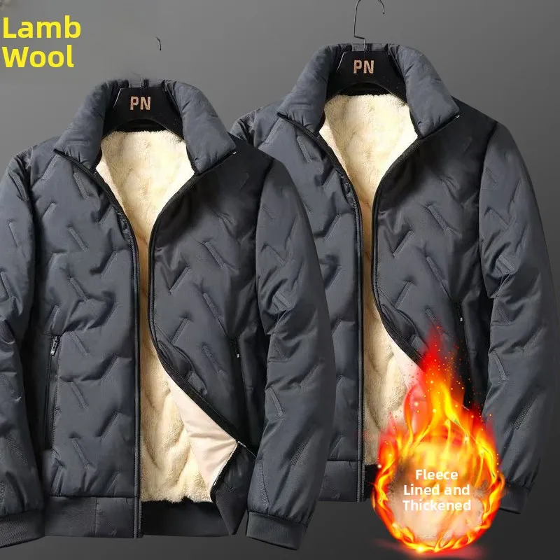 الرجال Fce اصطف القطن Jaet الشتاء الرياضة معطف يندبروف مقاوم للماء الدفء لامب المخملية ملابس خارجية غير رسمية طويلة Sve #4