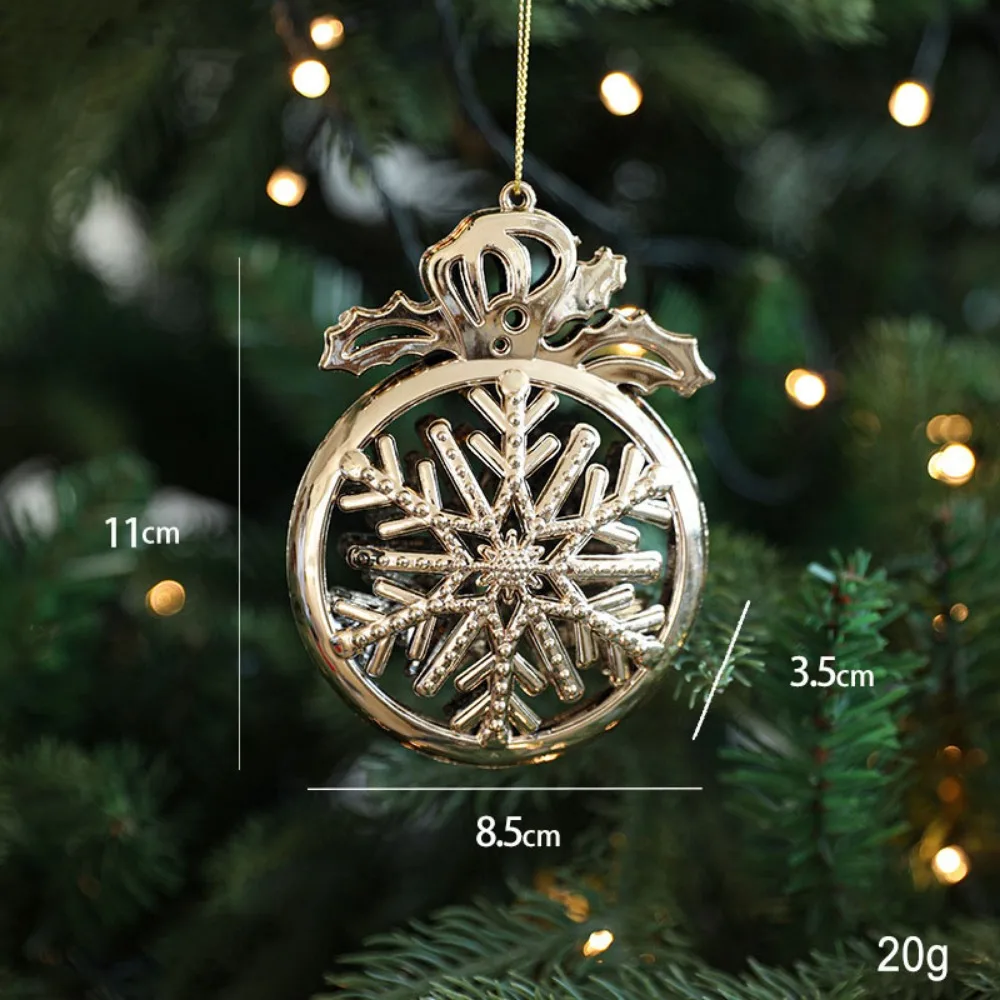 

Plastic Christmas Gold Plating Hanging Pendant Snowflake Elk Christmas Tree Ornaments Decorative Butterfly Angel Xmas Pendants